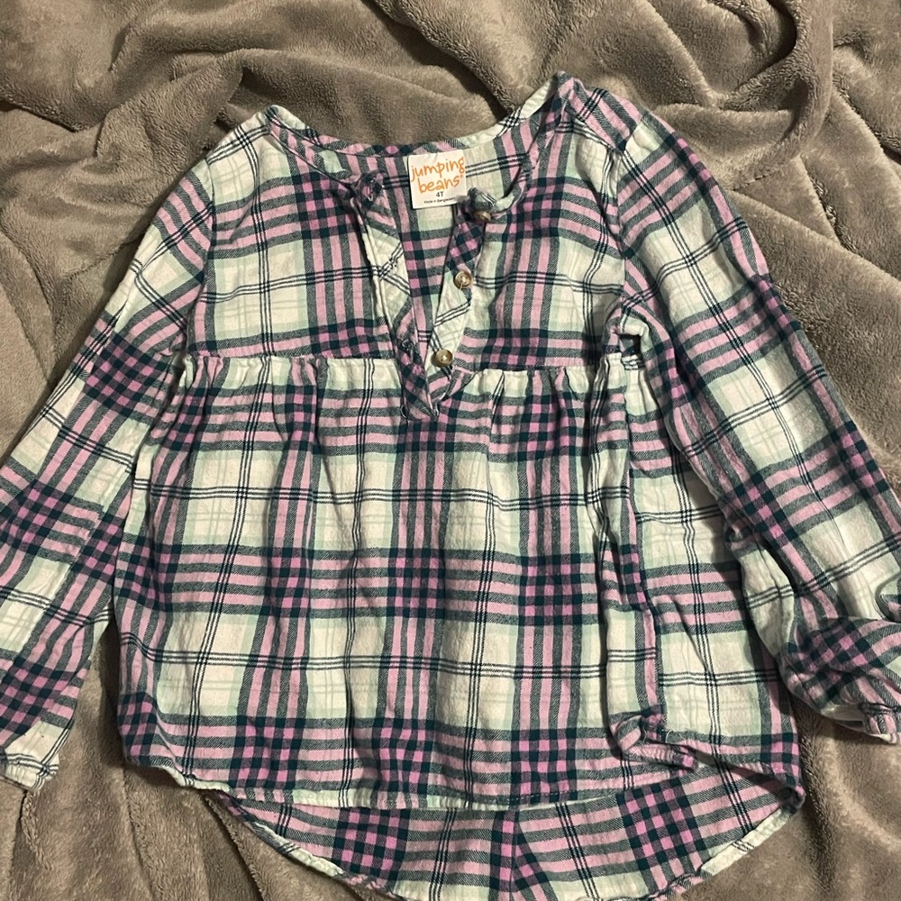 -kids 4t plaid shirt
